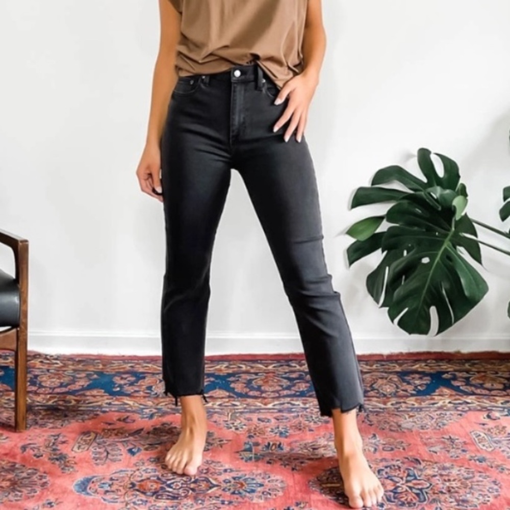 PISTOLA Lennon High Rise Crop Boot Jeans Coronado Black Denim Size 26